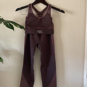 PINK seamless workout set